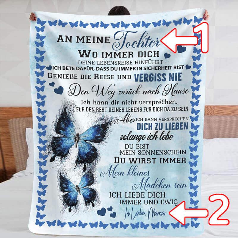 Fernweeh™ Decke von Mutter zu Tochter - "Die unglaubliche Kraft der Liebe"