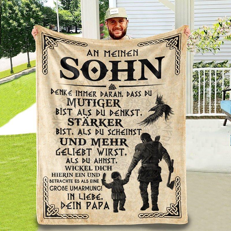 Fernweeh™ Decke vom Vater an den Sohn - "Mein kleiner Gewinner"