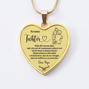 Fernweeh™ Halskette vom Vater an die Tochter "Liebevolle Umarmung des Vaters"