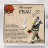 Fernweeh™ Halskette für Ehefrau "Meine Feuerwehrfrau"