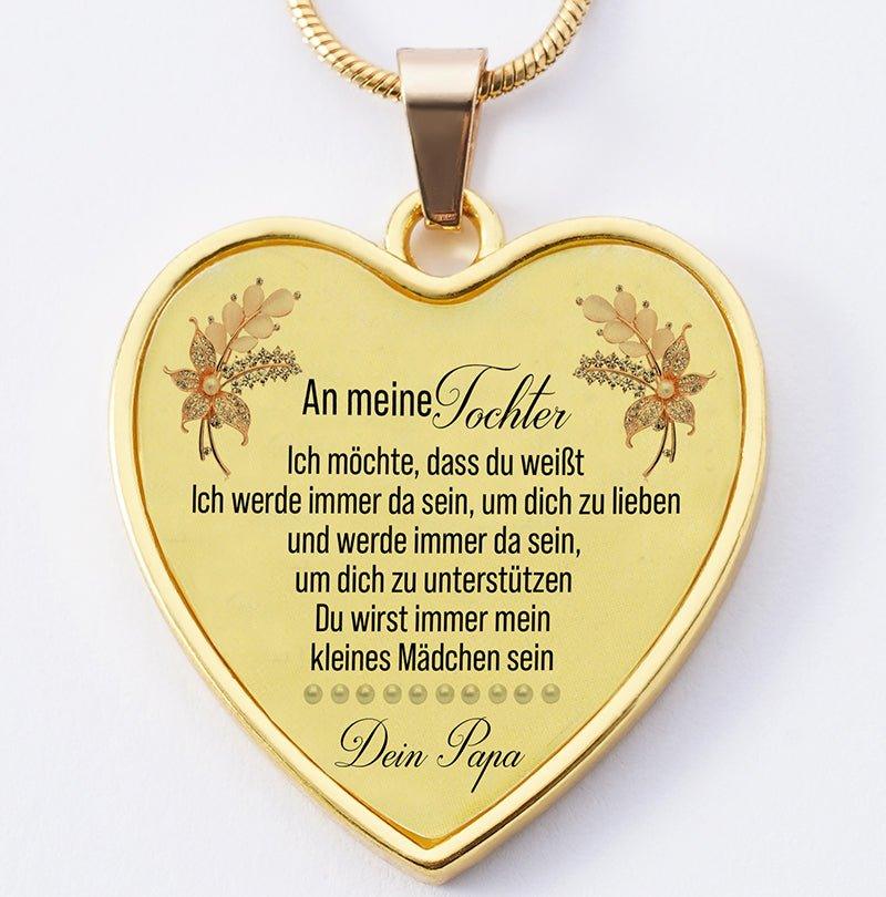 Fernweeh™ Halskette vom Vater an die Tochter "Strauß Sommerblumen"