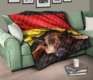 Fernweeh™ Steppdecke - "Deutscher Schäferhund"
