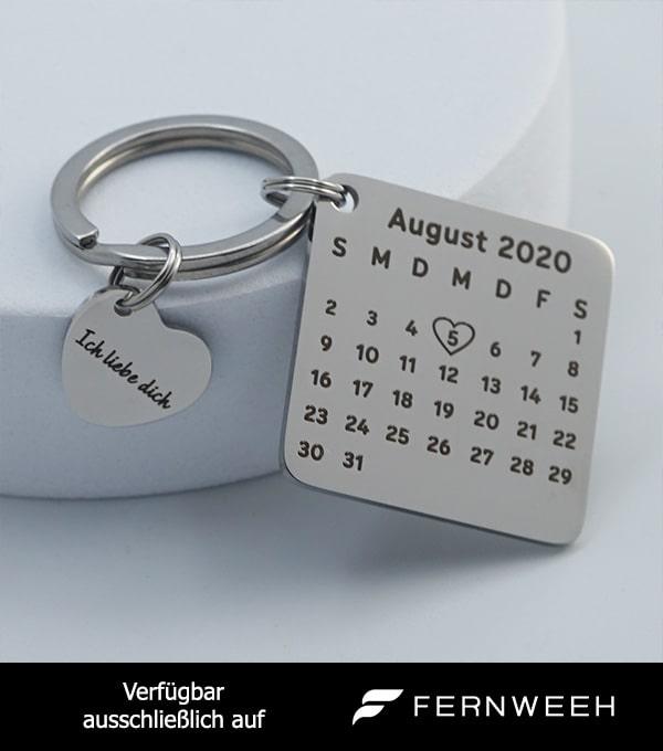 Fernweeh™ Schlüsselanhänger mit Kalender