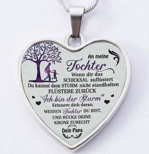 Fernweeh™ Halskette vom Vater an die Tochter "Familienstammbaum"
