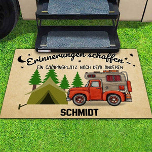 Camping-Fußmatte - Ein Campingplatz nach dem anderen