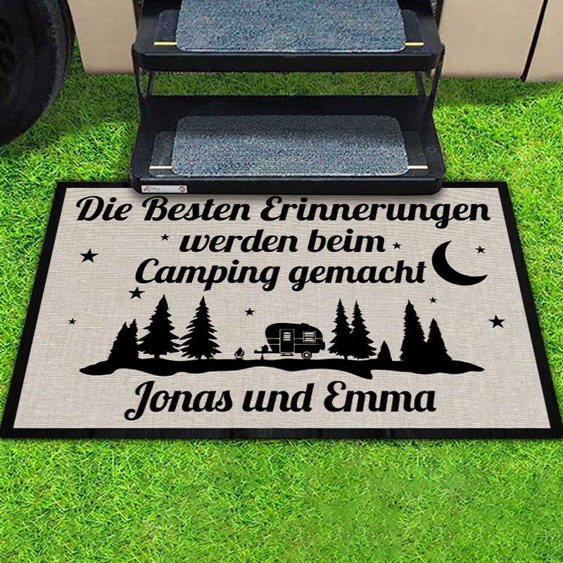 Camping-Fußmatte - Campingnacht