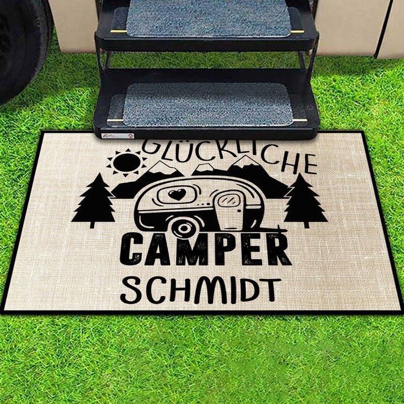Camping-Fußmatte - Glückliche Camper