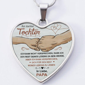Fernweeh™ Halskette vom Vater an die Tochter "Glückliche Kindheit Tochter"