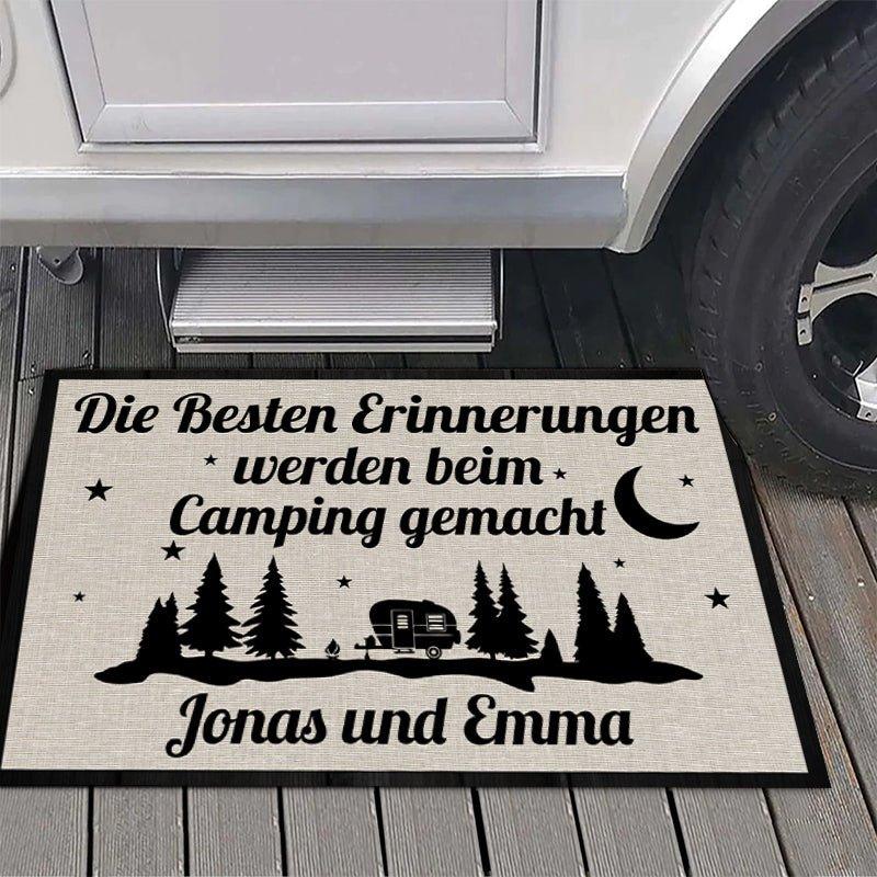 Camping-Fußmatte - Campingnacht