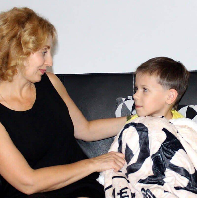 Fernweeh™ Decke von Mutter zu Sohn - "Ich bin immer bei dir"