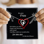 Fernweeh™ Halskette für Ehefrau "Liebe ohne Grenzen"